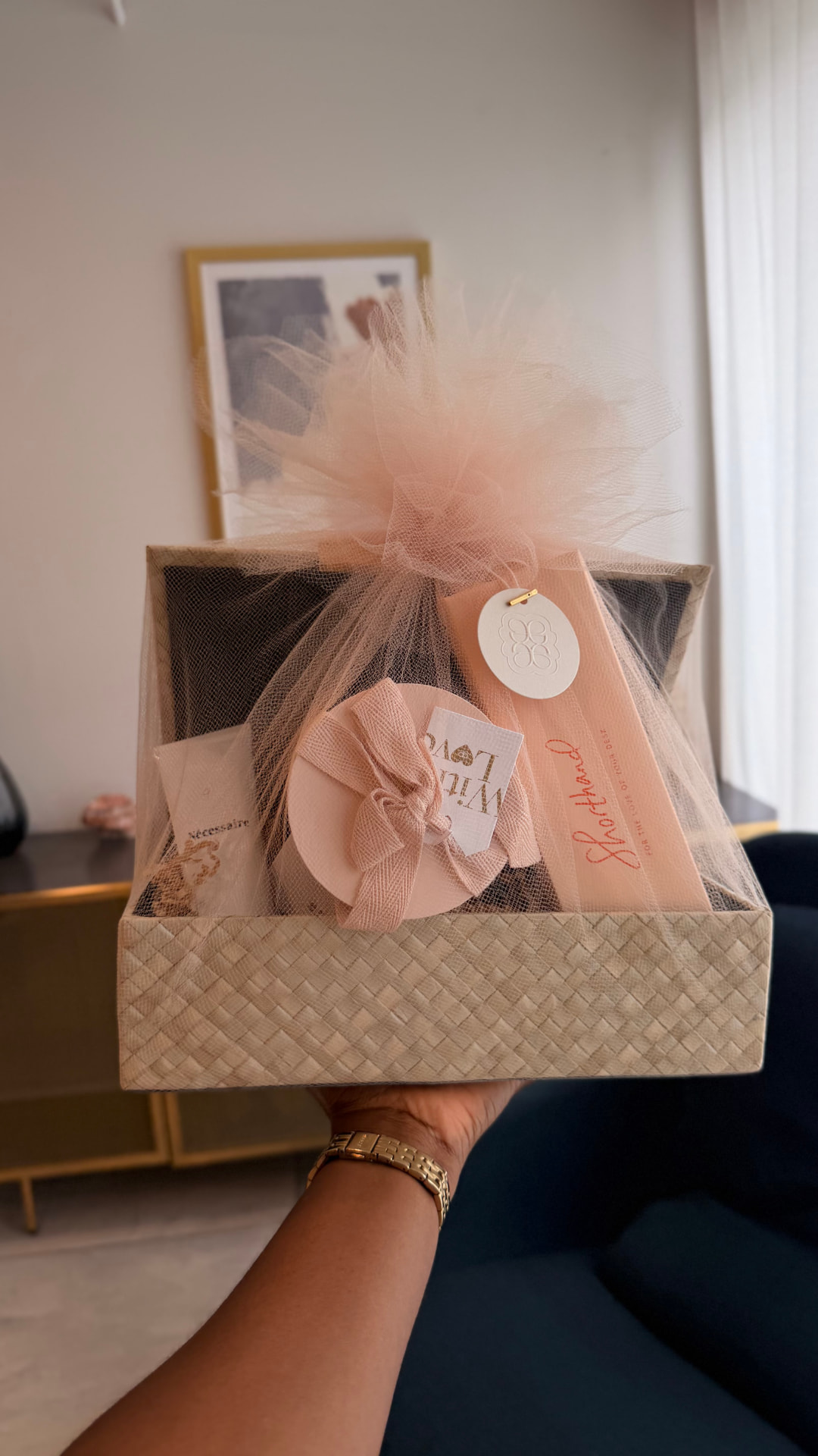 A Wrynne Mother's Day gift in tulle presentation